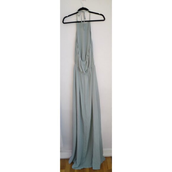 NWOT Show Me Your Mumu Dress Size Small Heather Halter Silver Sage Crisp - Picture 5 of 9